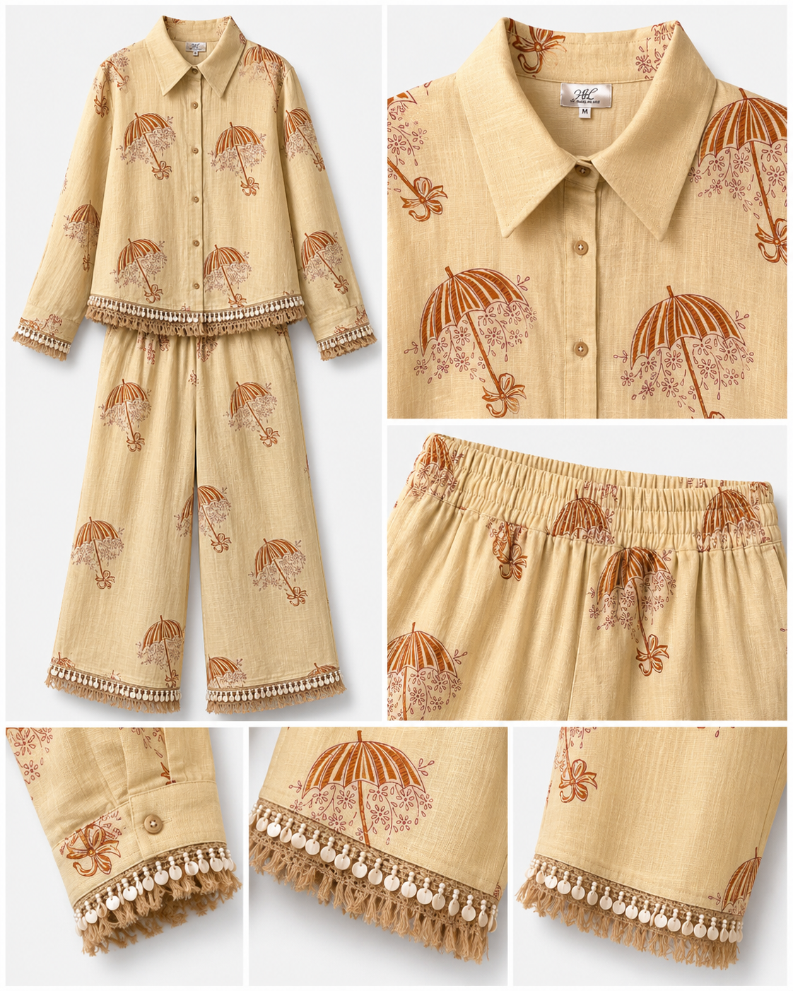 The Linen Edit Parasol Set