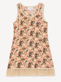 The Linen Edit Blush bloom dress