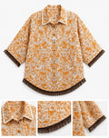 The Linen Edit Saffron Bloom Shirt