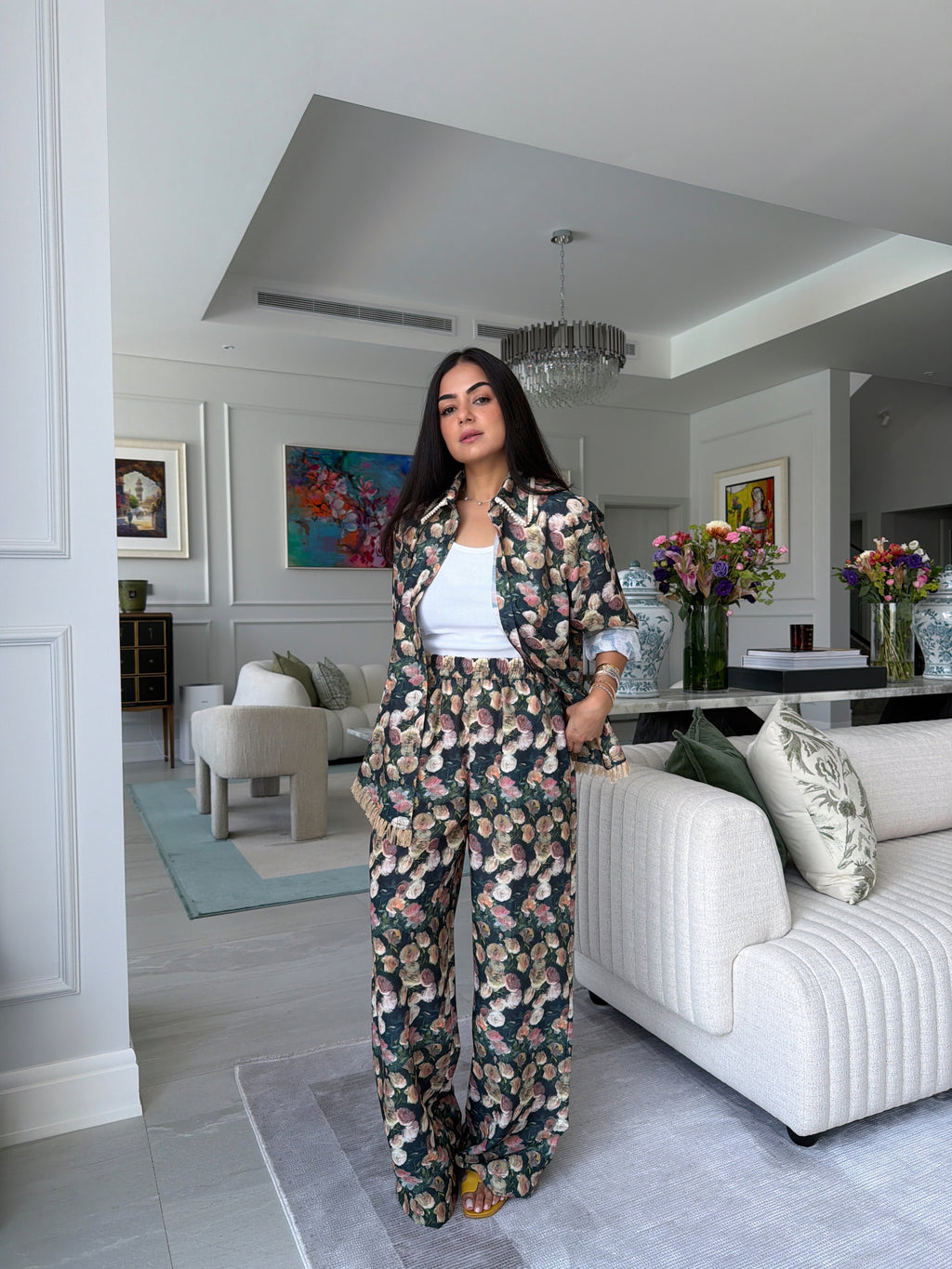 The Linen Edit Midnight Bloom