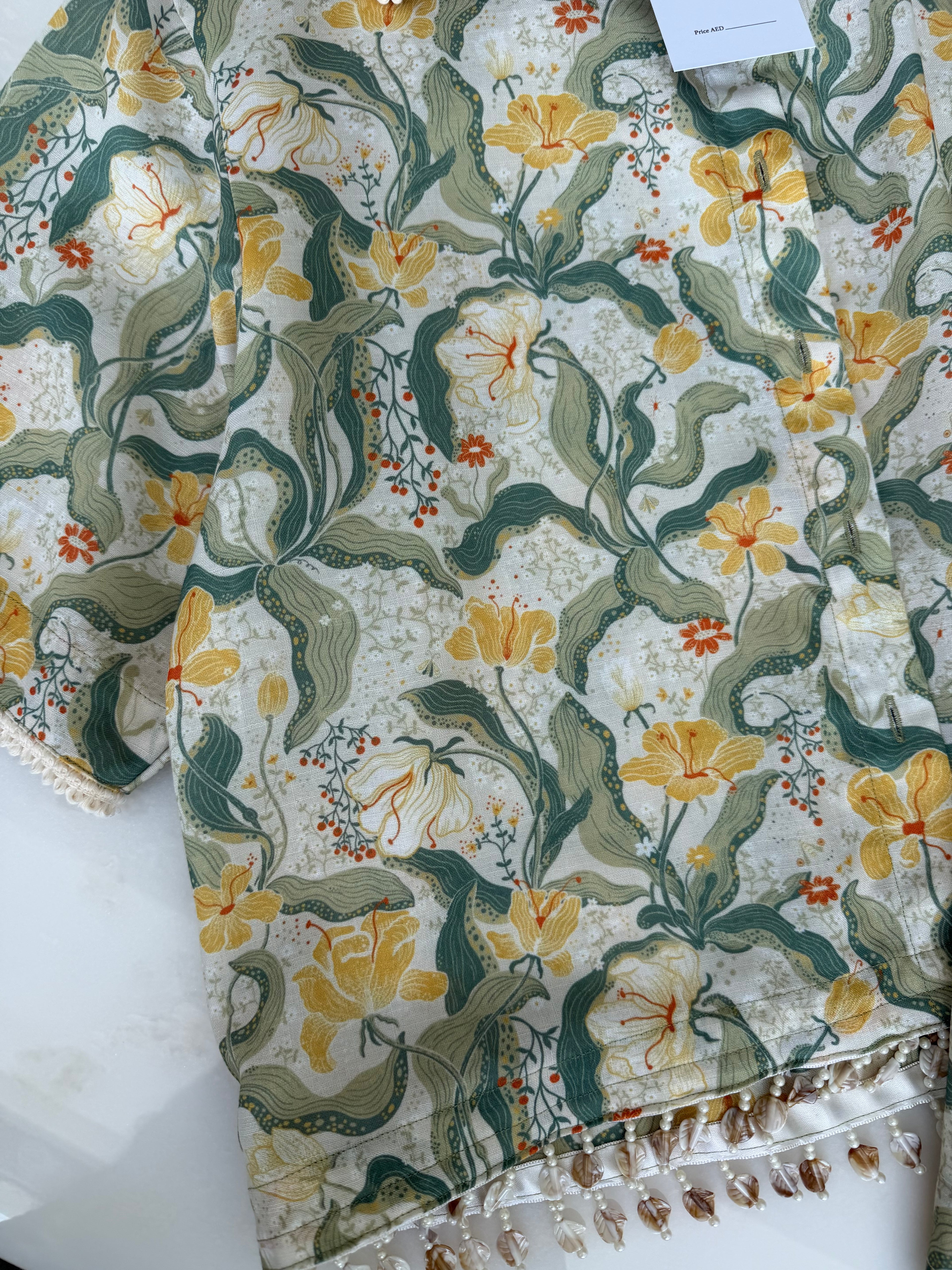 The Linen Edit pearl garden