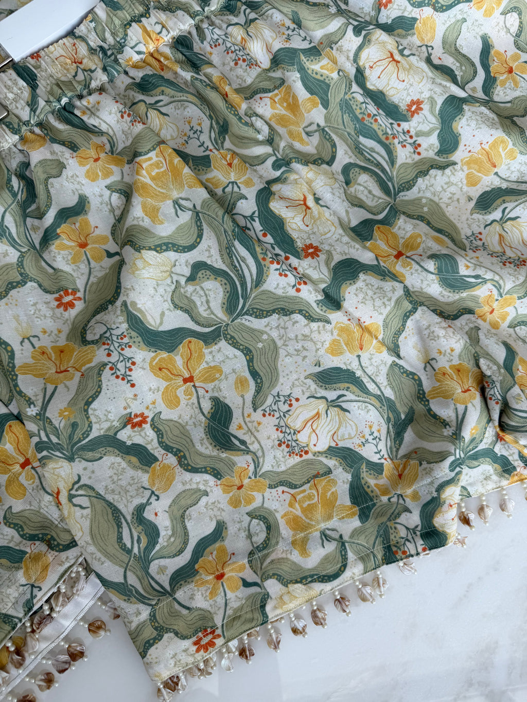 The Linen Edit pearl garden
