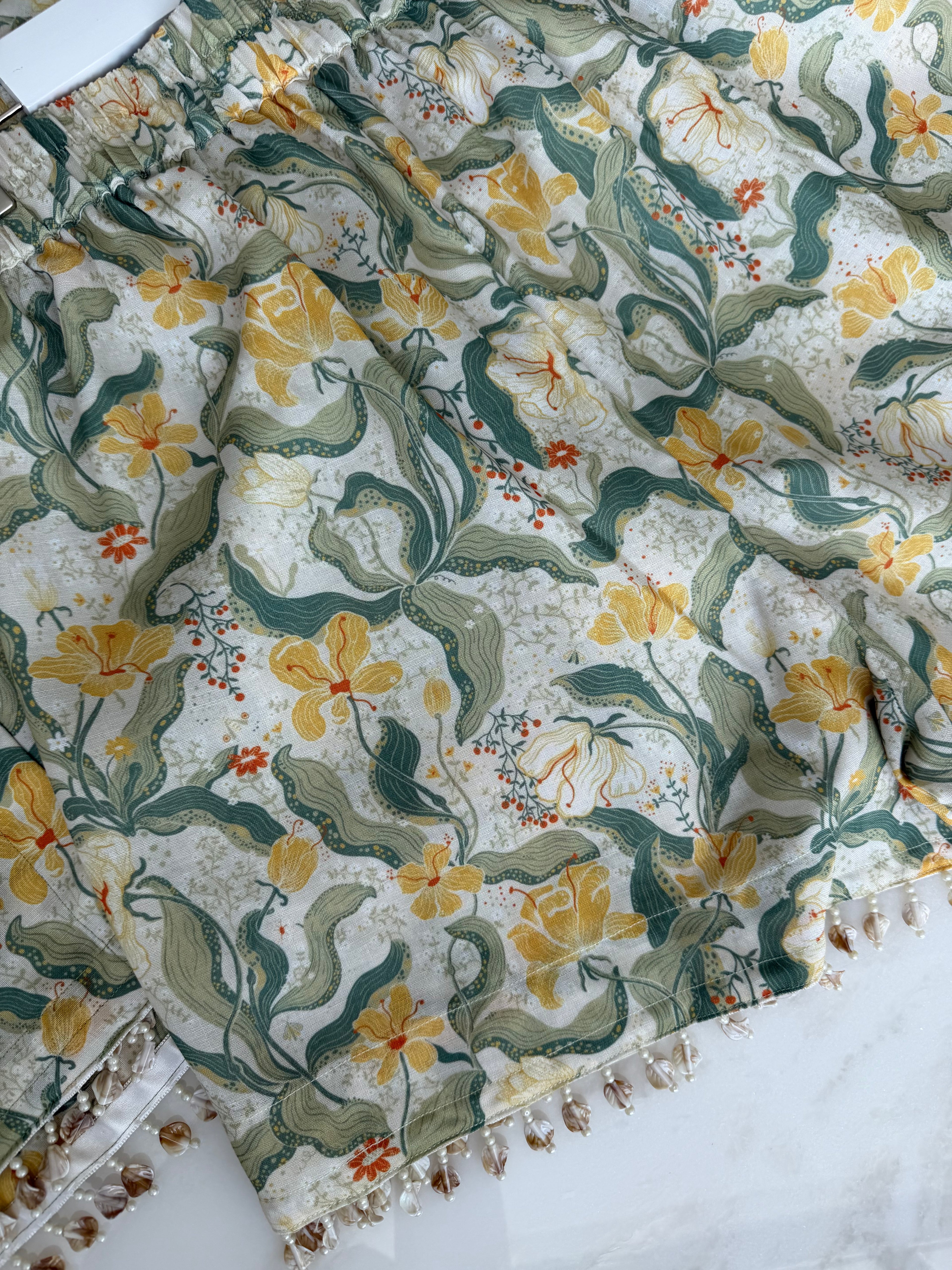The Linen Edit pearl garden