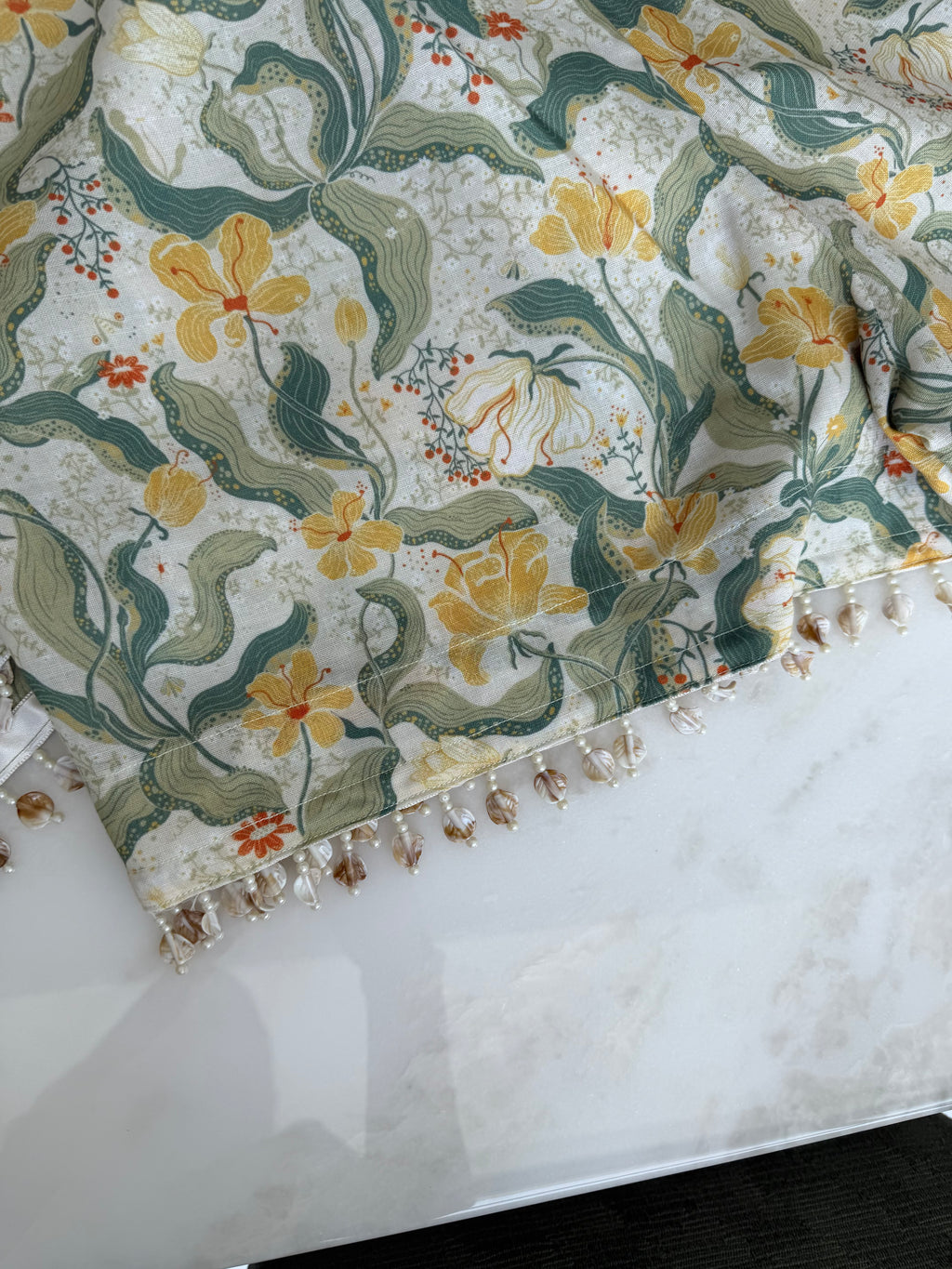 The Linen Edit pearl garden